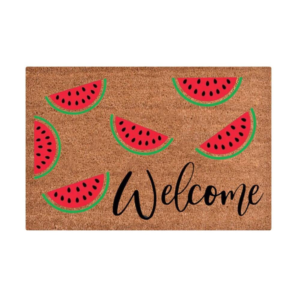 Hello Sunshine dørmåtte polyester udendørsmåtte 31,8 x 18 cm