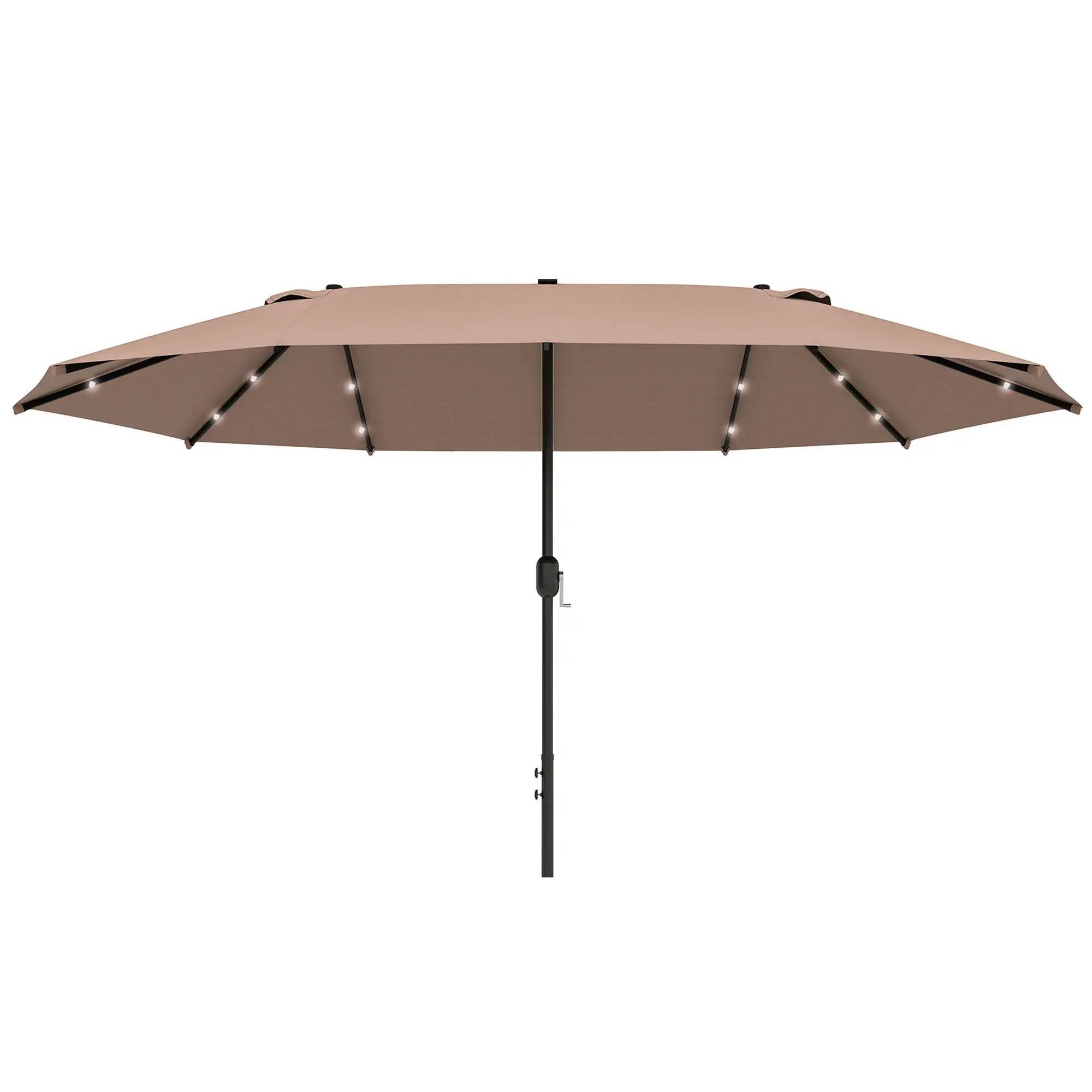 Parasoll solcellsdrivna LED 440×260 cm