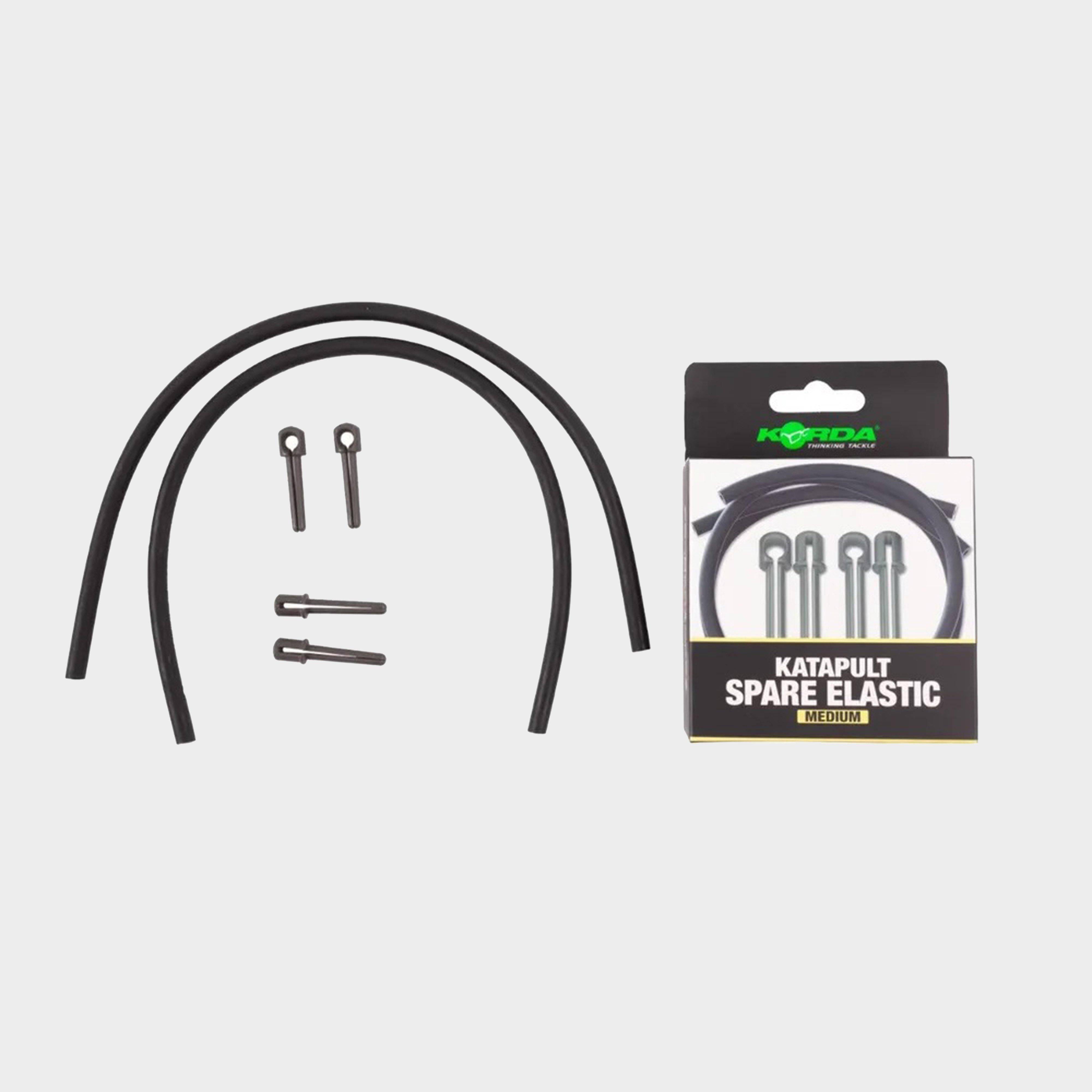 Korda Katapult Spare Elastics Medium, Black - One Size