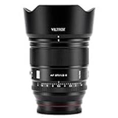 VILTROX 27 mm F1.2 Pro E monteringslins, 27 mm f/1.2 autofokus stor bländare APS-C Prime lins kompatibel med Sony E Mount spegellös a6500 a6600 a6700 a7 a7iv a7iii a7c