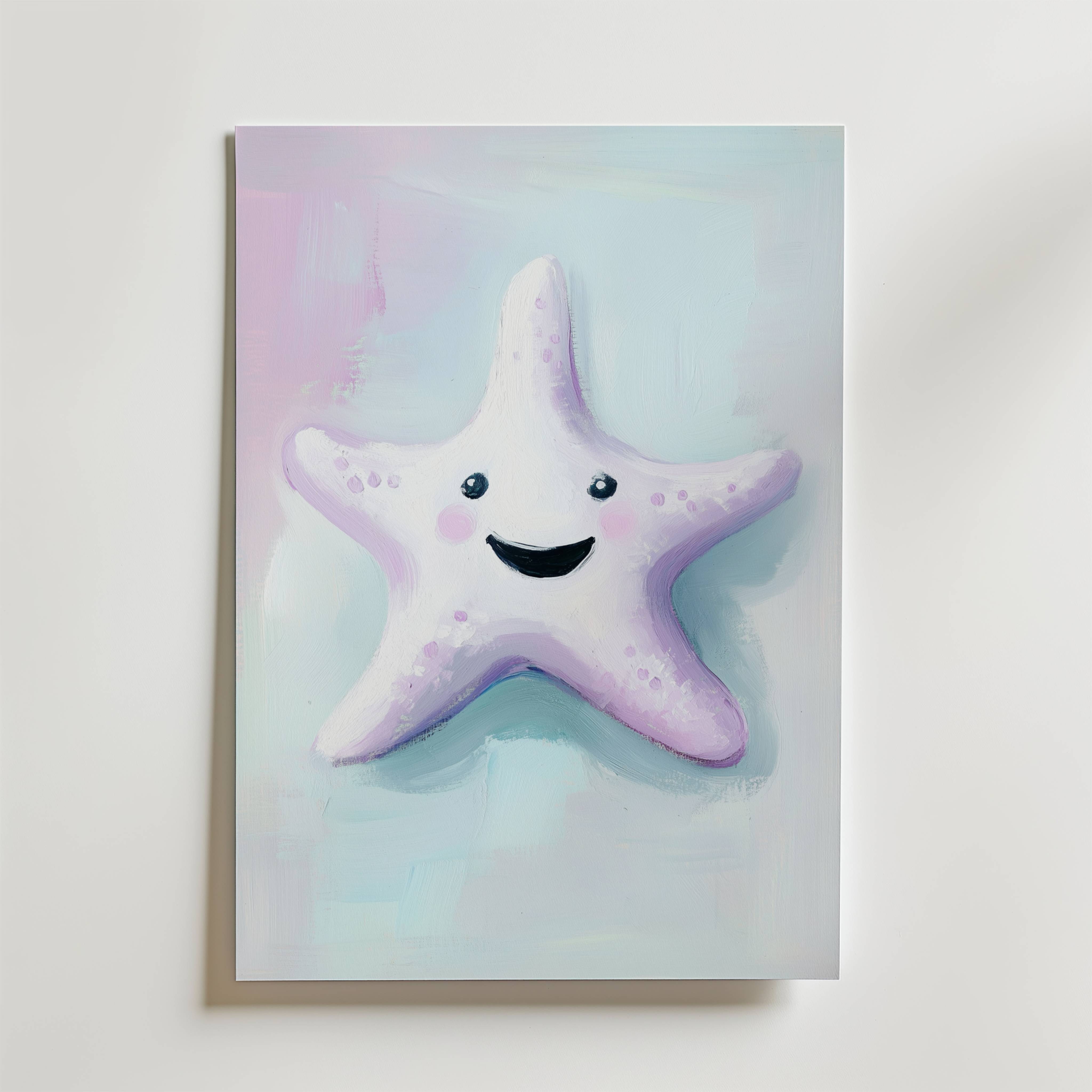 Smiling Starfish Poster - Fine Art Poster 100x140 cm