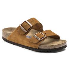 BIRKENSTOCK ARIZONA SUEDE LEATHER NARROW FIT SOFT MINK