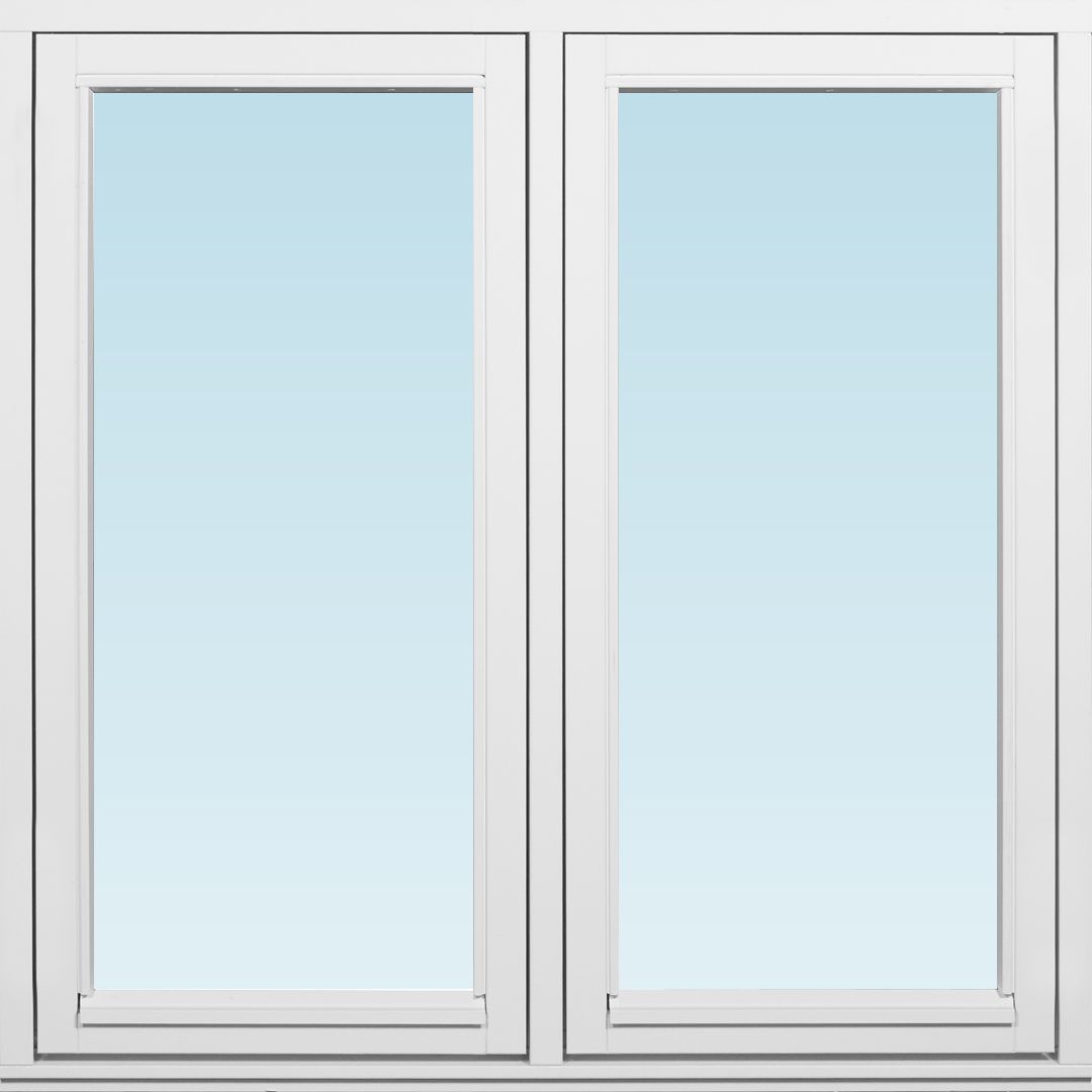 Svenska Fönster SF sidohängt fönster utåtgående 1080x1080mm  2-luft, insida trä utsida trä, 2-glas  (11x11)