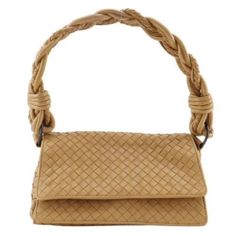 Bottega Veneta Vintage Pre-owned Stof hndtasker - Vintage - Dame - Beige - ONE SIZE - Uld