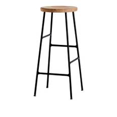 HAY - Cornet Bar Stool High - Oiled Oak - Soft Black - Barstolar - Jonas Trampedach