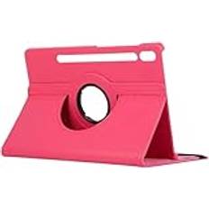 360 roterande fodral lämplig for Samsung Galaxy Tab S7 FE 12,4" SM-T730/T736B PU-läderfodral(Rose)