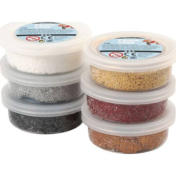 Foam Clay® - brun harmoni - metallic - 6 x 14 g
