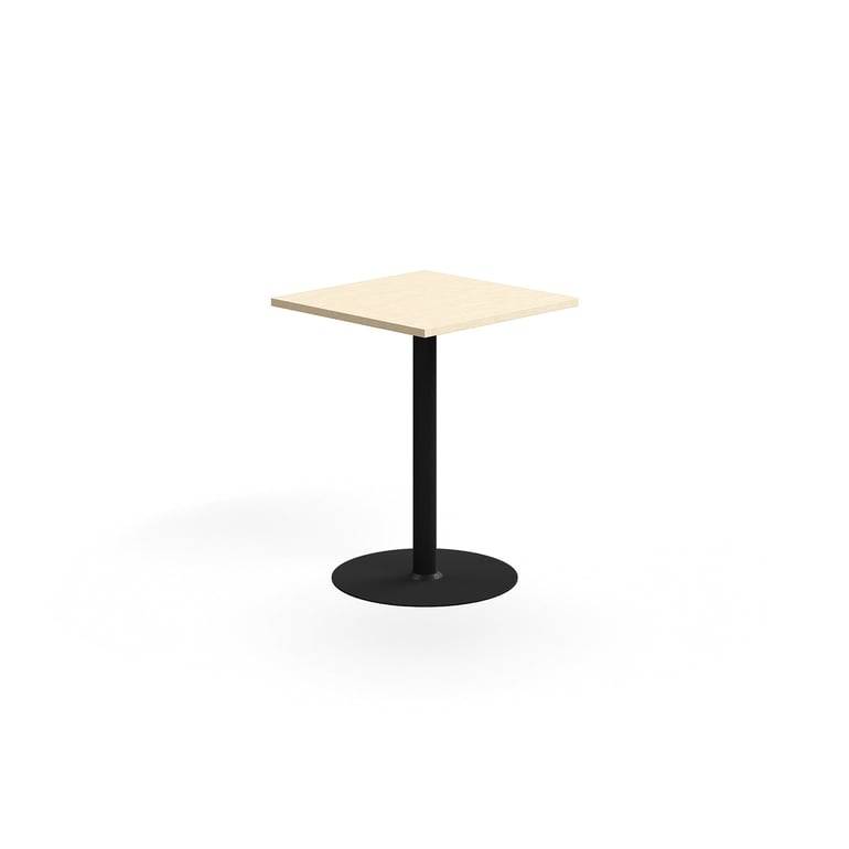 Barbord VERTICUS, 700x700x900 mm, svart/björk