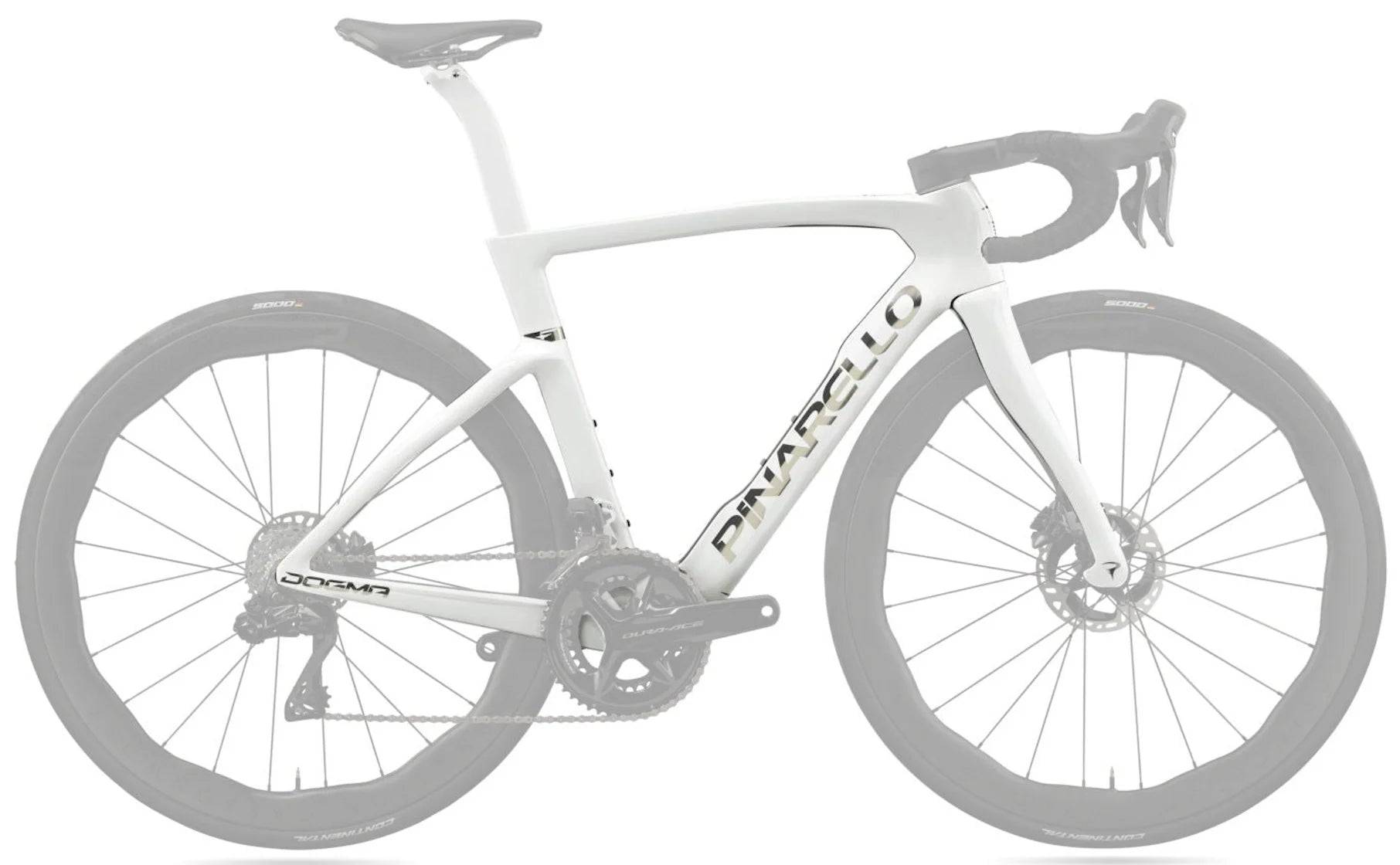 Pinarello New Dogma F Frameset 2025 - 167 / 575 / EDGE CRYSTAL WHITE (575)