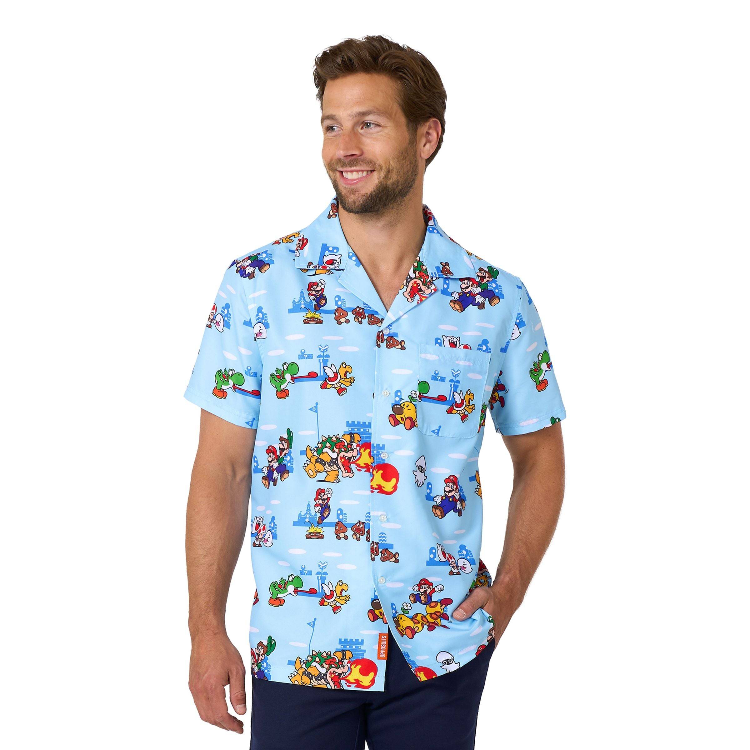 OppoSuits Super Mario Skjorte - X-Small