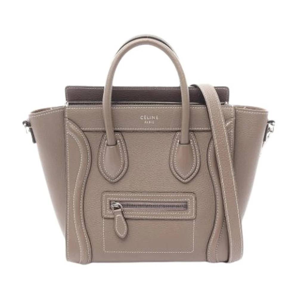 Celine Vintage Pre-owned Vintage Håndtaske - Vintage - Dame - Grå - ONE SIZE - Læder