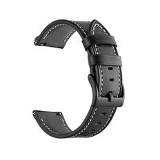 20 22MM Rem til Huawei Watch GT 3 2 GT3 GT2 Pro 46mm 42mm Honor Magic Smart Watch Rem Armbånd Rem Læder Sort Leather Black 2 For Huawei GT 2 Pro
