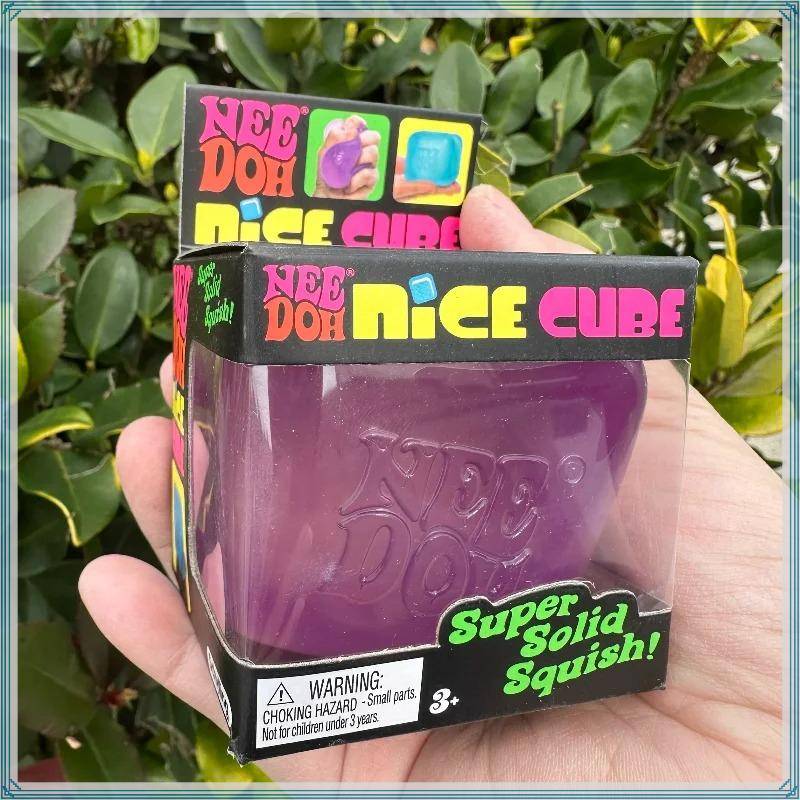 Needoh Nice Cube Sensory Stress Reliever Fidget Tool For Anxiety &Focus Desk Sensory Cube For Adults & Anti-Anxiety Squeeze Kids