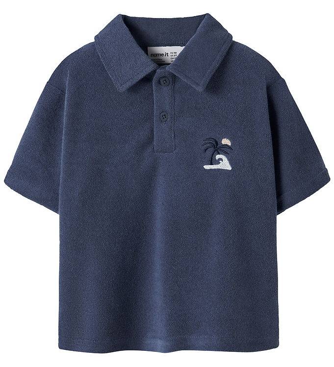 Name It Polo - Terry - NmmJared - Vintage Indigo - Name It - 1½ år (86) - Polo
