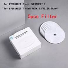 Petkit utbytesfilterenheter för eversweet 2 / eversweet 3 vattenfontän 5/10 st filter rengöringssats husdjursföroreningsfiltrering - 5 st