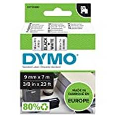 DYMO Original D1-Etiettenband | 9 mm x 7 m | schwarz auf weiß | selbstklebendes Etikettenband | für LabelManager-Beschriftungsgerät