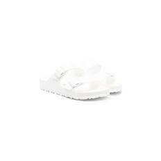 Birkenstock Kids - sandaler med öppen tå och dubbelt spänne - barn - polyeten/gummi/gummi - 38 - Vit