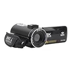 4K Videokamera Videokamera, 56 MP Wifi IR Night Vision Vlogging Kamera, 18X Digital Zoom 3,0 Tum IPS Pekskärm Videokamera Stöd Webbkamera, HDMI, Extern Mikrofon Vlogg Kamera