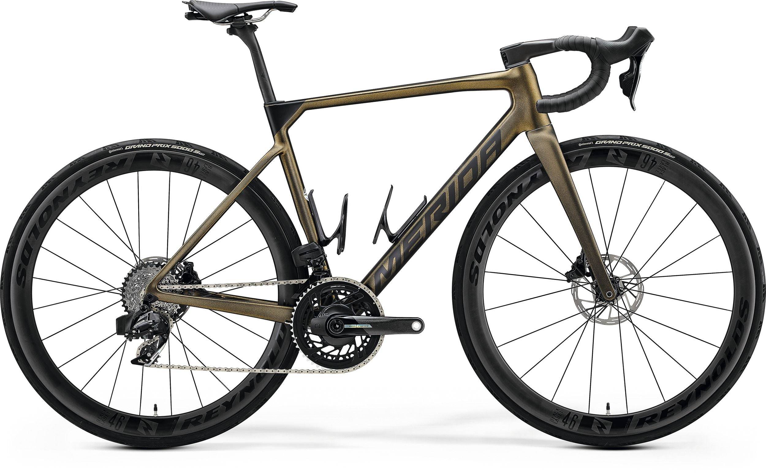 Merida Scultura 9000 2024 - Sram Force eTap AXS 12sp - Reynolds Carbon 46mm - 106 / XS / Silk sparkling gold (black)