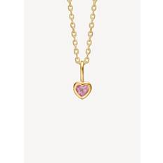 Carré Jewellery Carre 10-karat Love Pendant Pink Turmalin