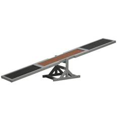 Hunde Agility Vippe 180 x 30 x 30 cm Grå - Brun