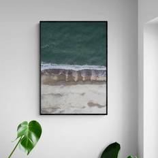 Akustik billede Havet 80x112 cm, Sort