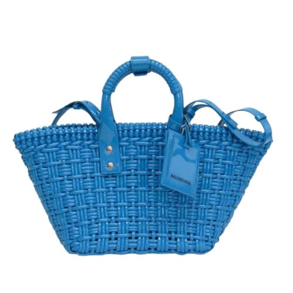 Balenciaga Vintage Pre-owned Bistro XS Håndtaske - Vintage - Dame - Blå - ONE SIZE - Uld