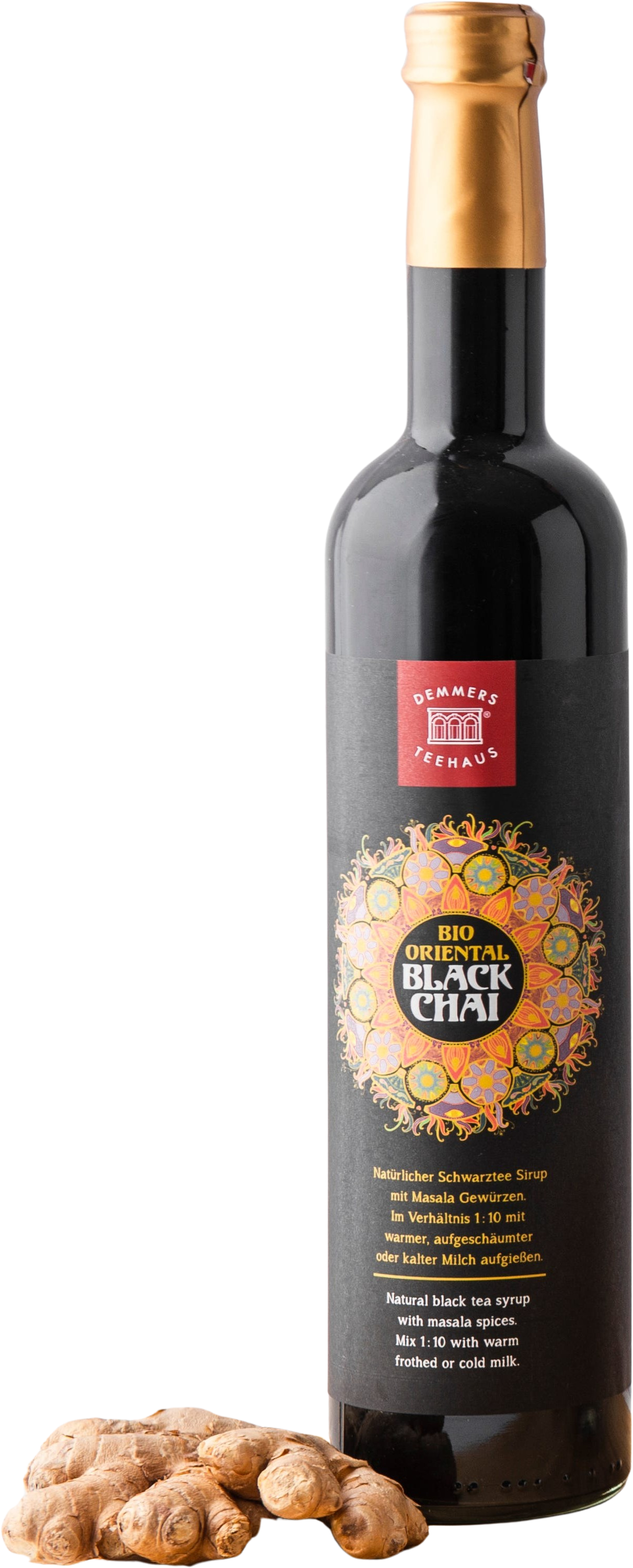 Demmers Teehaus Black Oriental Chai Sirap, Eko - 500 ml