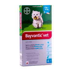 Bayvantic Vet. hund 4-10kg, 4x1,0ml