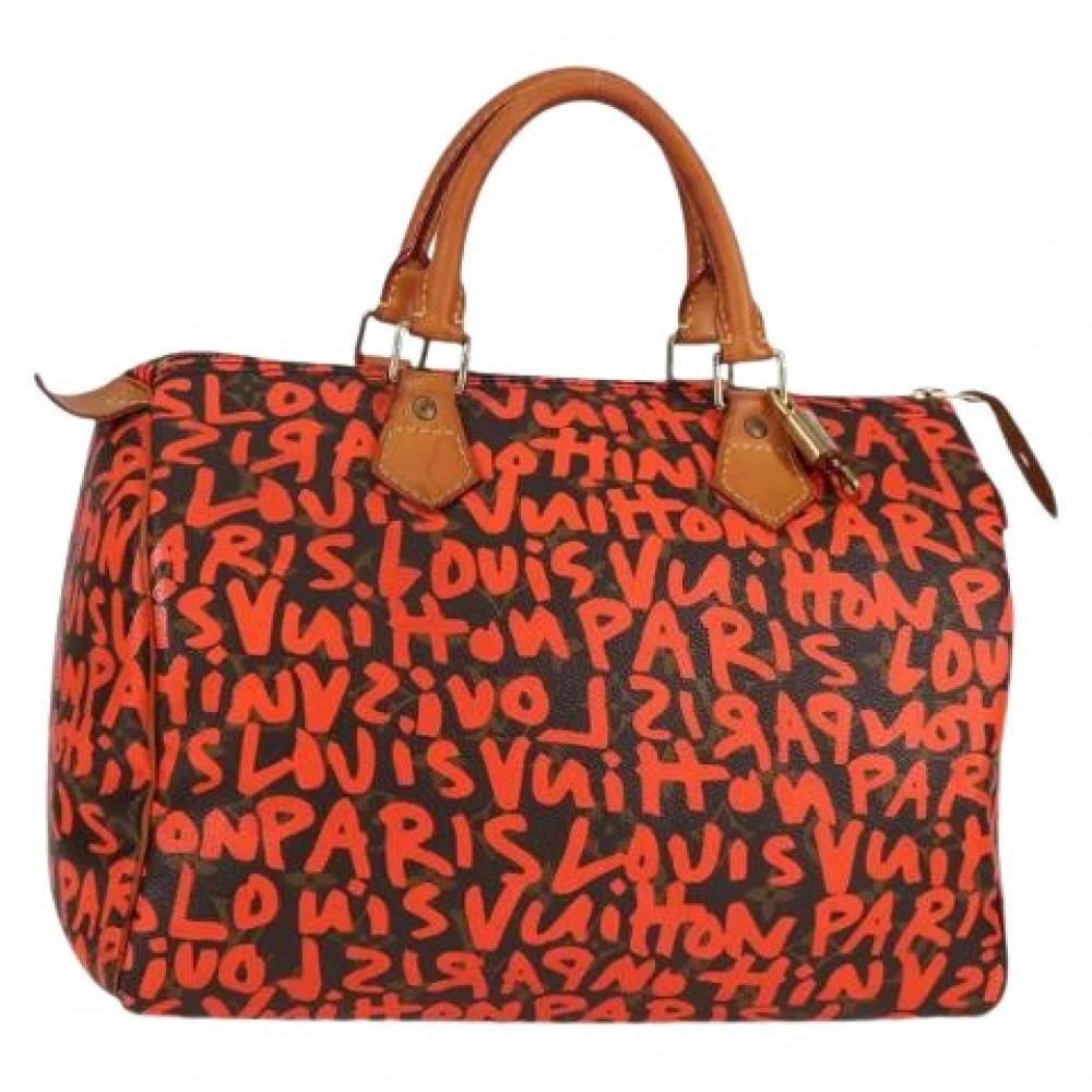 Louis Vuitton Vintage Pre-owned Monogram Graffiti Canvas Håndtaske - Vintage - Dame - Flerfarvet - ONE SIZE - Læder