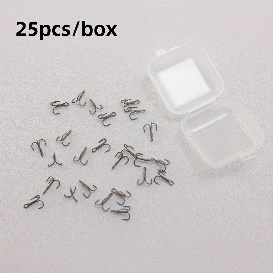 25pcs Ultra-small Brown Reinforced Mini Fishing Hook, Barbed Mini Hook, Suitable For Freshwater And Saltwater Fishing, 's Fishing Gift