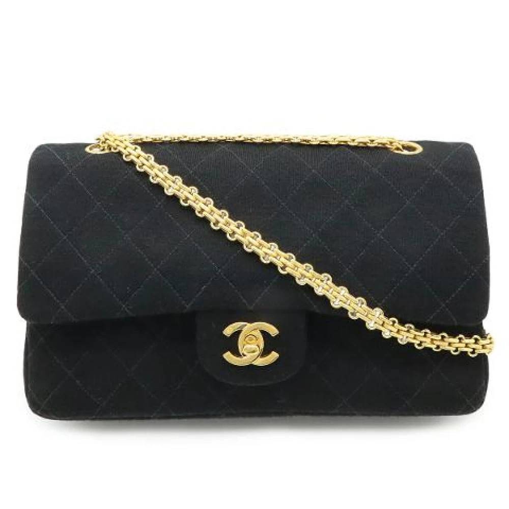 Chanel Vintage - Pre-owned Matelasse 25 Cotton Jersey Chain Shoulder Bag Vintage - Dam - ONE Size - Bomull