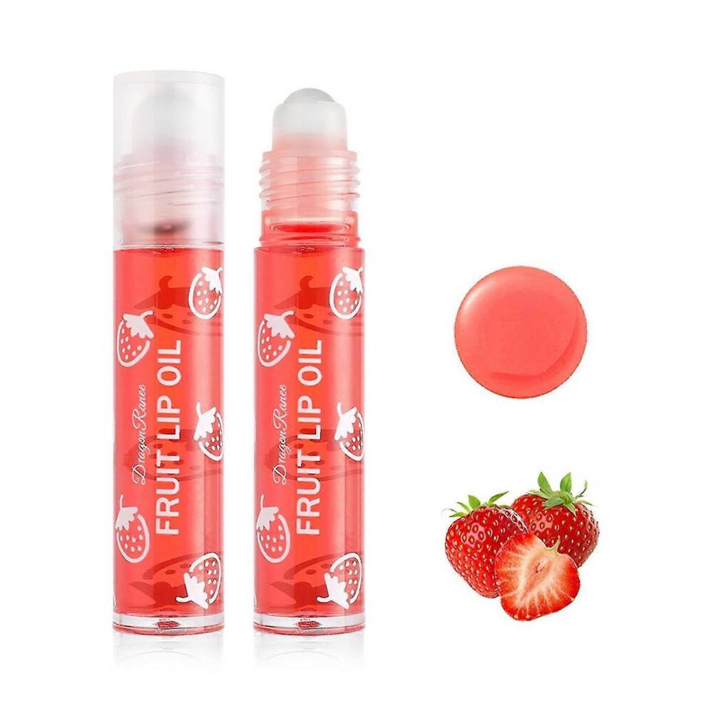 (C) Lipstick On Clearance Lip Oil Glittering Lip Care Oil Water Light Glass Roll On Lip Oil Moisturizing Lip Balm