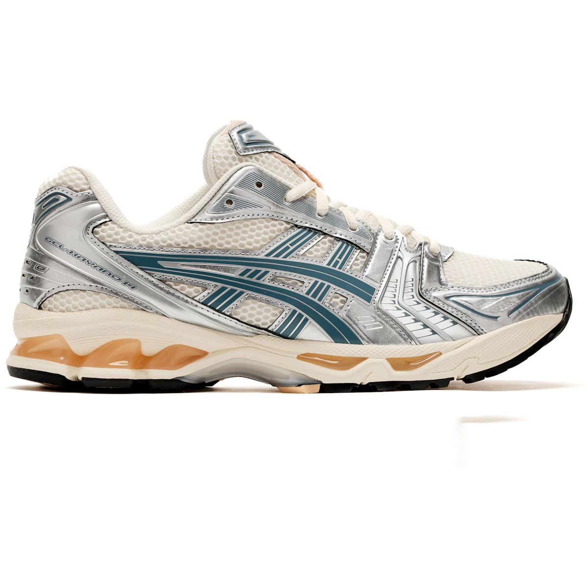 Asics Gel-Kayano 14 Birch Pure Silver Teal Gold - 36