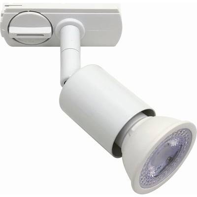 Nordtronic Track light ECO 1-faset skinnespot, GU10, hvid + Nordtronic Long Life, 3000K, 360lm, CRI>90, 40.000 timer, dæmpbar