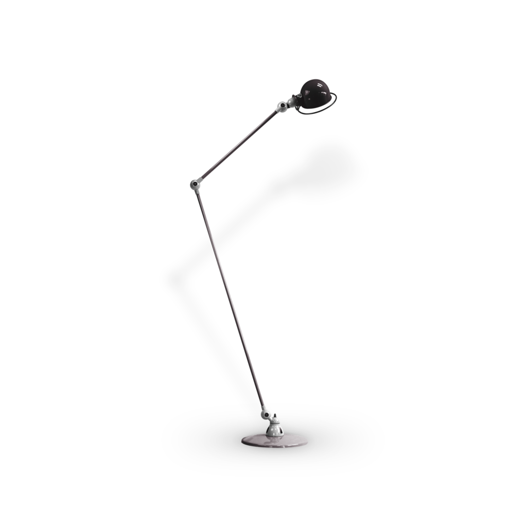 Loft D1260I gulvlampe fra Jieldé - Black / Blank/poleret