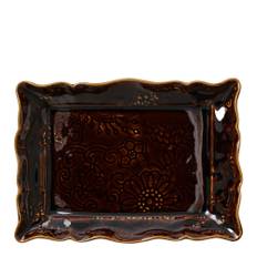 Sthål - Arabesque assiett 19x13 cm coffee
