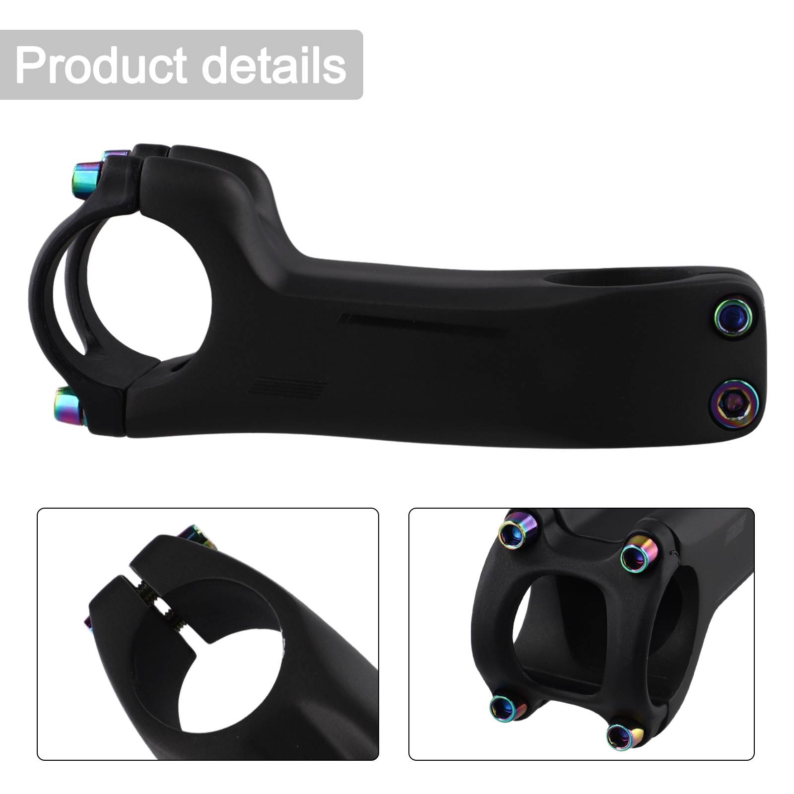 Lightweight 6 Degree Carbon Stem for 31.8mm Handlebars Full T1000 Carbon Fiber Construction Aluminum Alloy Front Plate