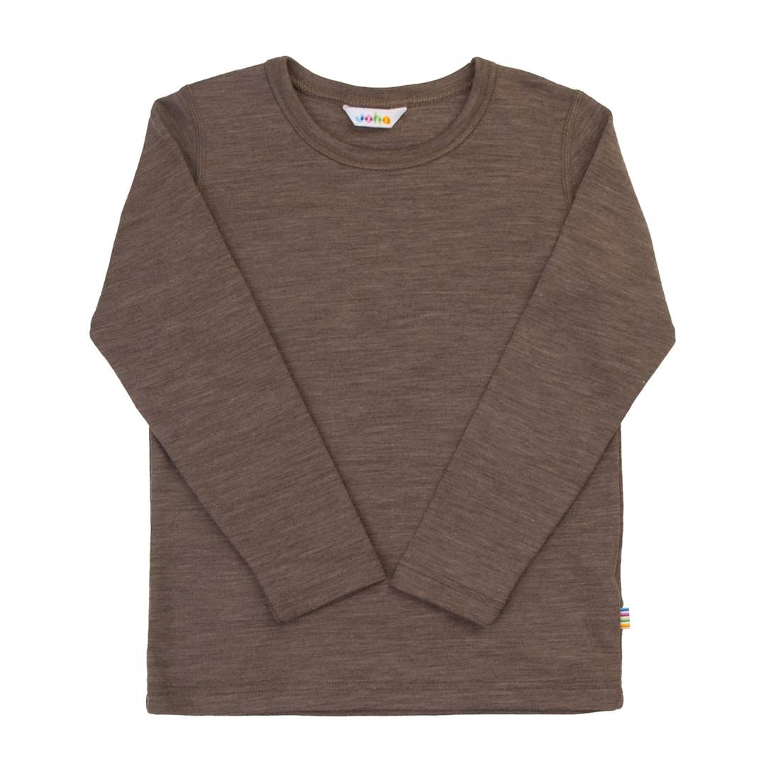 Joha Långärmad Tröja I Ull Brown Brown 130 cm Brun 130 cm Pojkar, Flickor