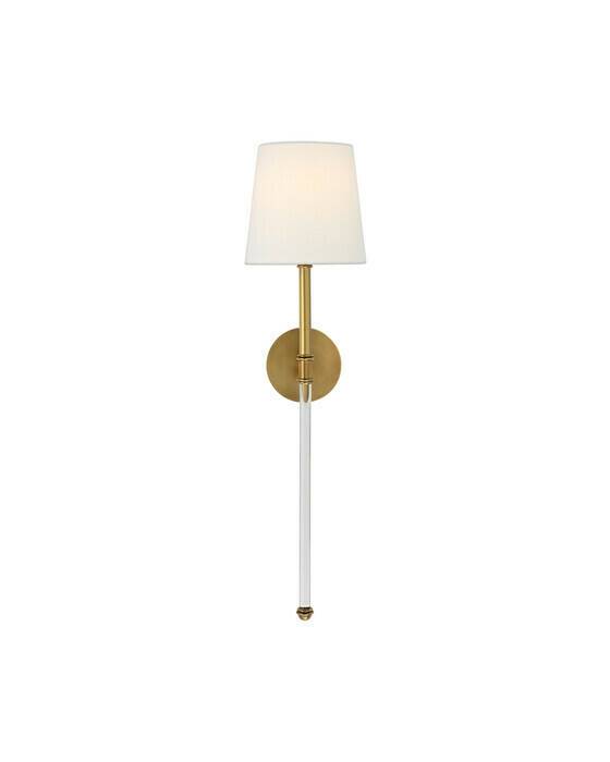 Camille Tail Sconce Antique Brass