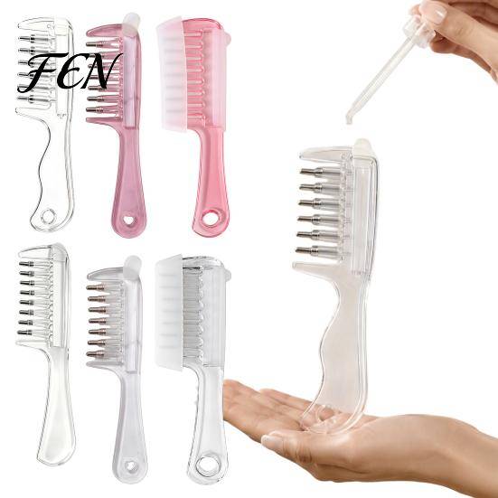 Hair Care Massage Comb Refillable Oil Applicator Comb, Scalp Massaging Minoxidil Treatment Leak Proof Dispenser for Growth Brush