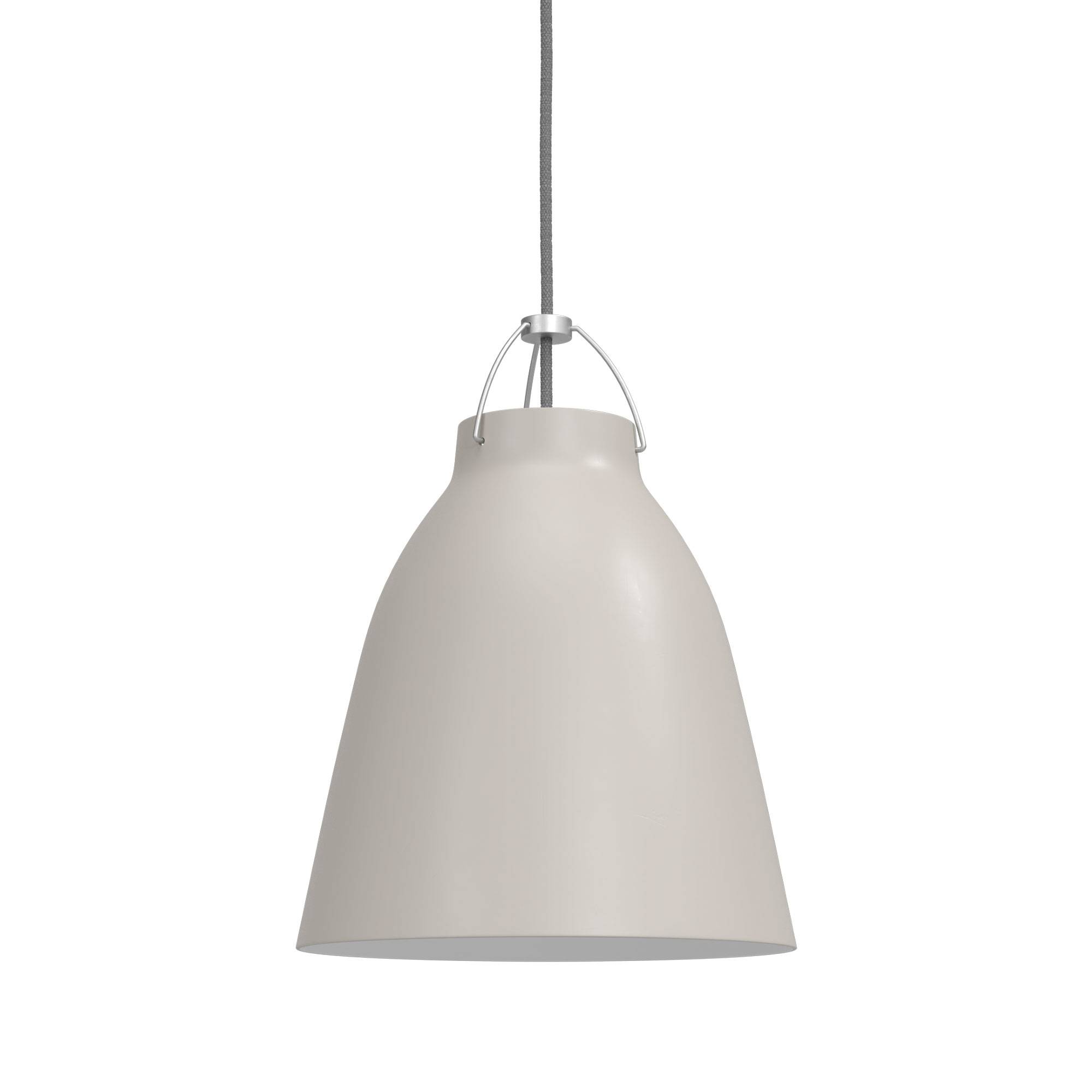 Caravaggio Matt P2, Ø258 mm Warm Grey.