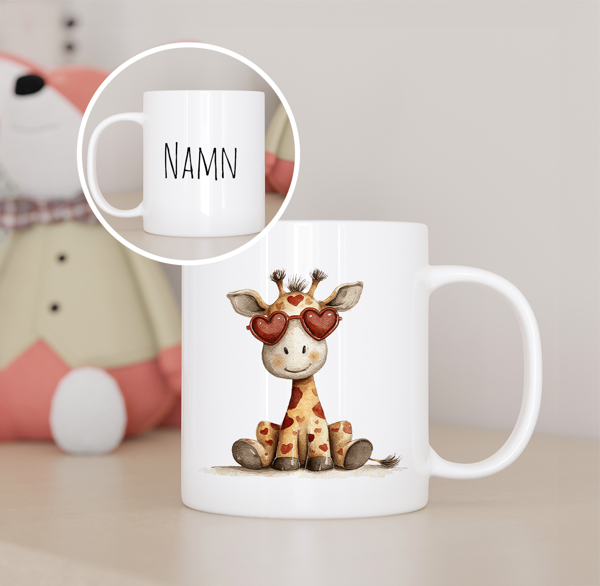 Giraff | Personlig barnmugg