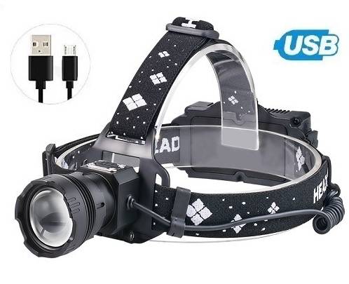 Pannlampa 4000LM Laddningsbar USB