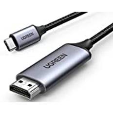 UGREEN USB C till HDMI Kabel 2M Nylon 4K@60Hz Thunderbolt 3 till HDMI Kabel adapter Stöder MacBook Pro, Galaxy S20 etc.