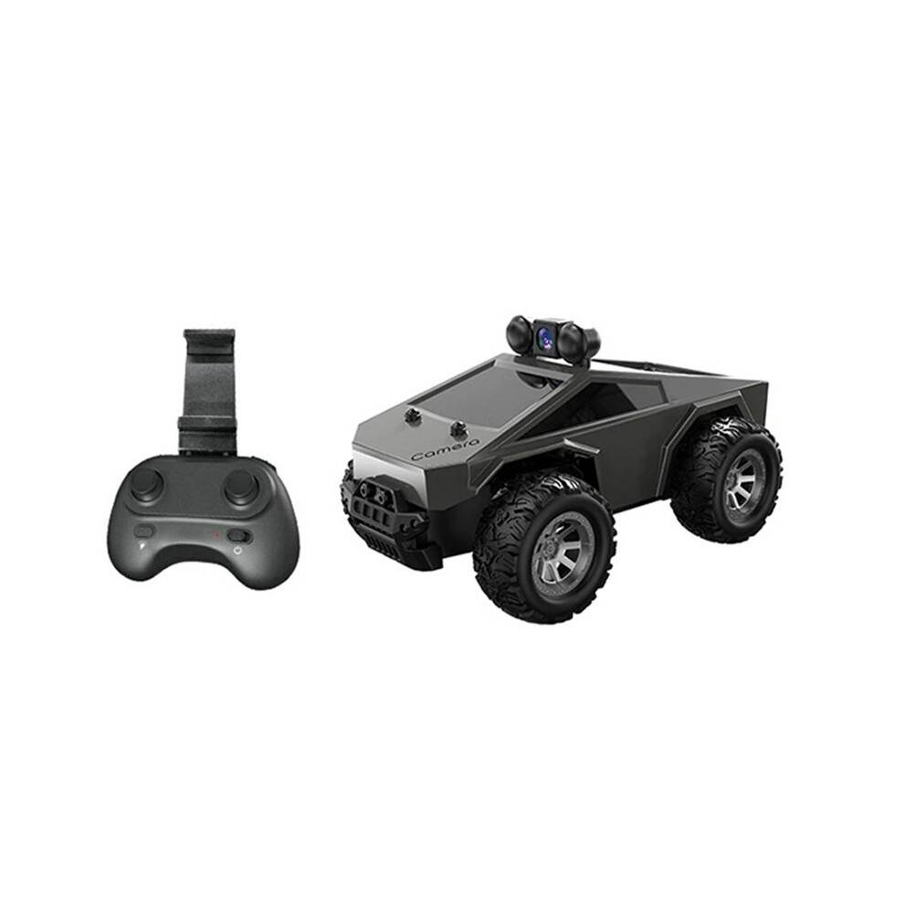 1:28 RC Car with HD Camera FPV WIFI Remote Control Stunt Car with Led Lights APP Control Racing Car Toy for Kids Gray
