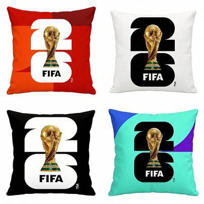 2026 FIFA World Cup USA Kanada Mexiko fan-heminredning kuddfodral med ensidigt tryck, fotbollsmerchandise-present (Stil 1,Stil fem,Stil 7,Stil 3,Stil två,Stil,Stil 8,Stil 4,Stil 10,Stil tolv,Stil nio,Stil 11)