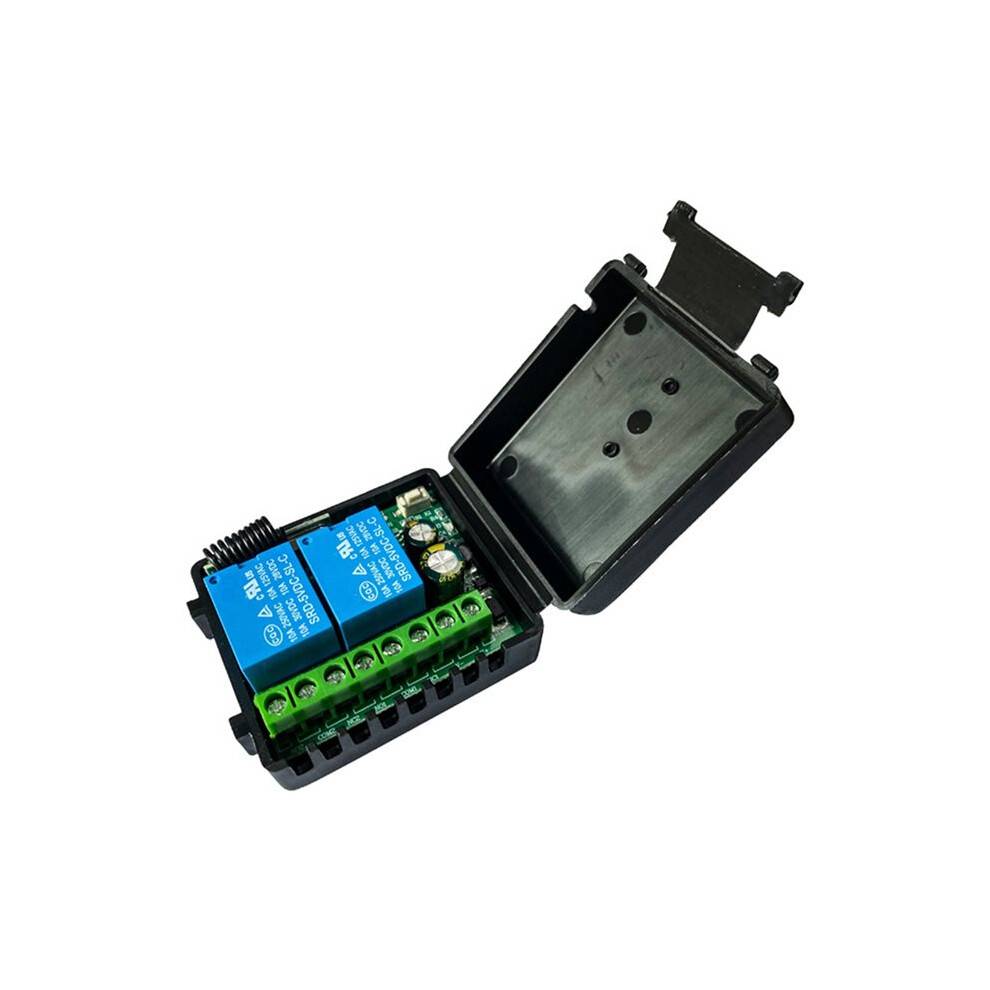 2X 433MHz RF Remote Control DC6V-30V 2CH RF Relay Remote Control for Garage Door Motor Control