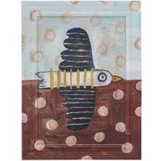 Creative Collection Brett Birdy Illustration m. Ramme 22,5x30 cm, Blå