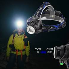 Pannlampa 1800 lumen m/justerbar fokus & zoom